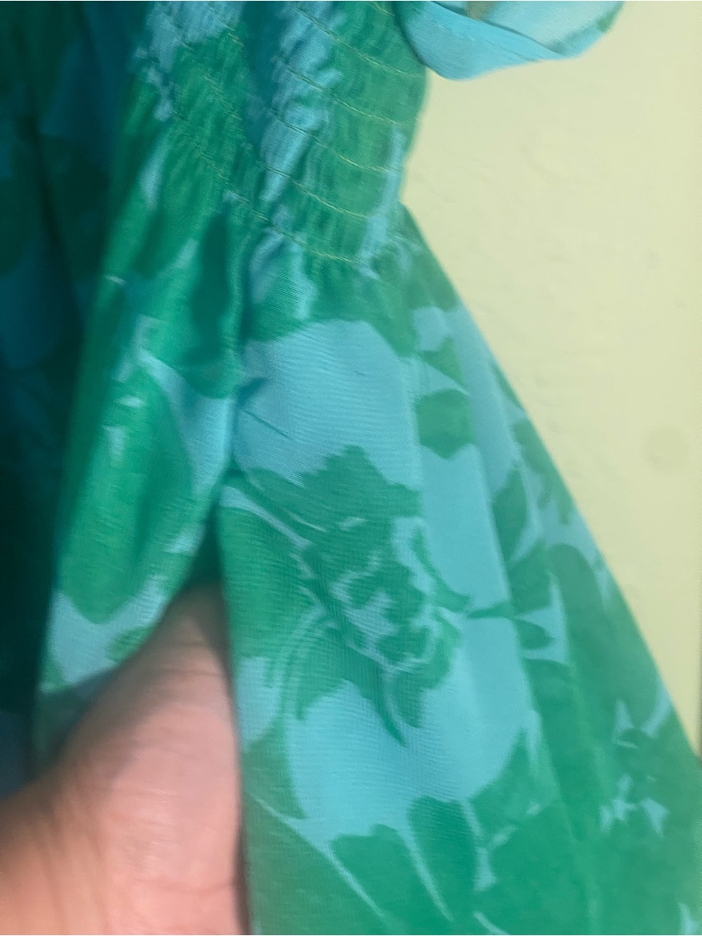 Jessica Howard green floral print chiffon maxi dress. Size 18W GUC - Picture 11 of 11